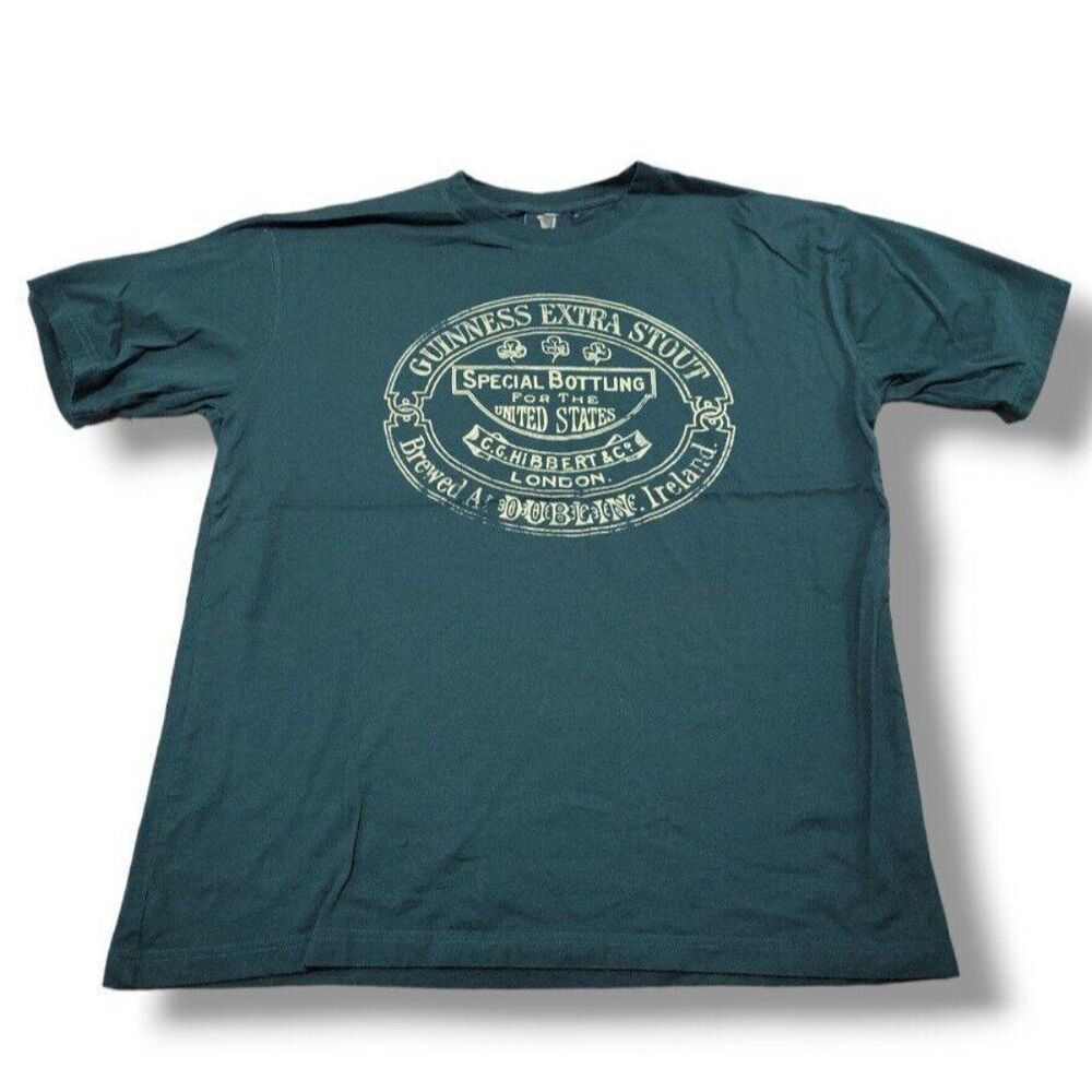 Guinness Extra Stout Shirt Size XL Dublin, Ireland Graphic T-Shirt Graphic Print